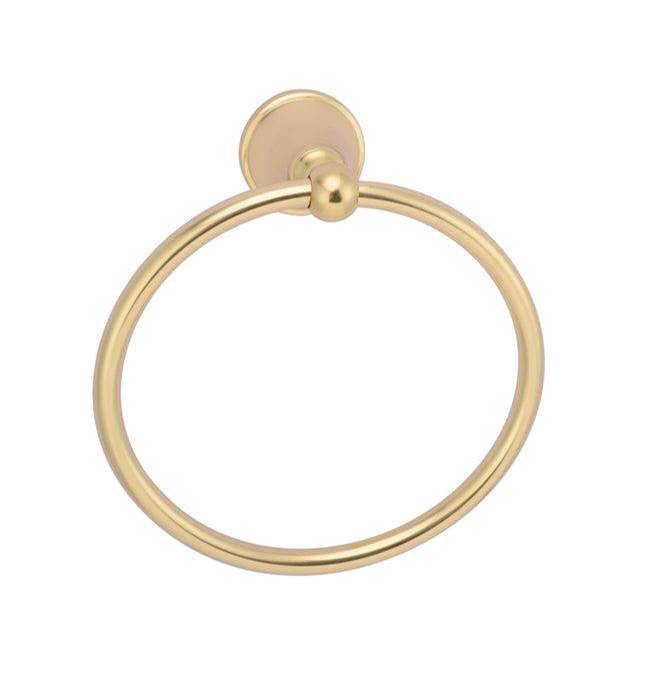 Barclay - Gleason Towel Ring, Antique Brass - Antique Brass