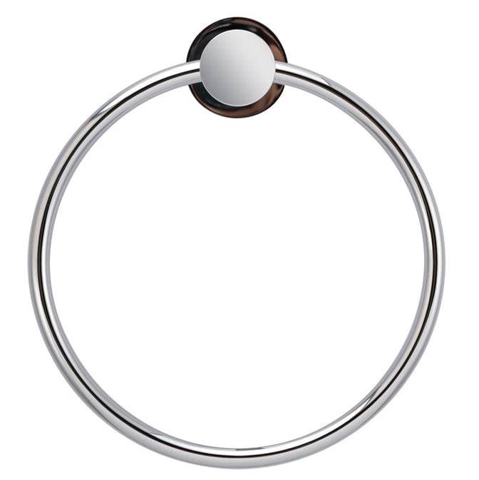 Barclay - Plumer Towel Ring, Polished Chrome - Polished Chrome