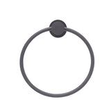 Barclay - Plumer Towel Ring, Matt Black - Matte Black
