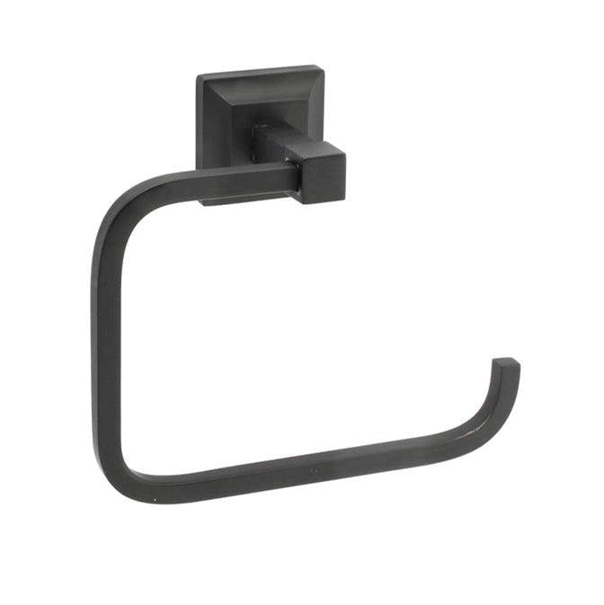 Barclay - Stanton Towel Ring, Matt Black - Matte Black