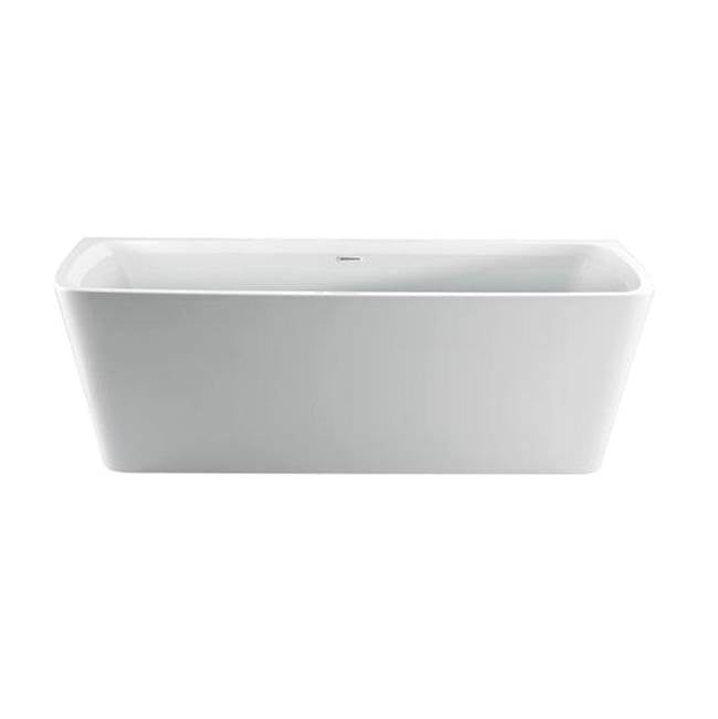Barclay - Vincent 71'' AC Rect Tub WH, w/Internal Drain Pipe, WT - White