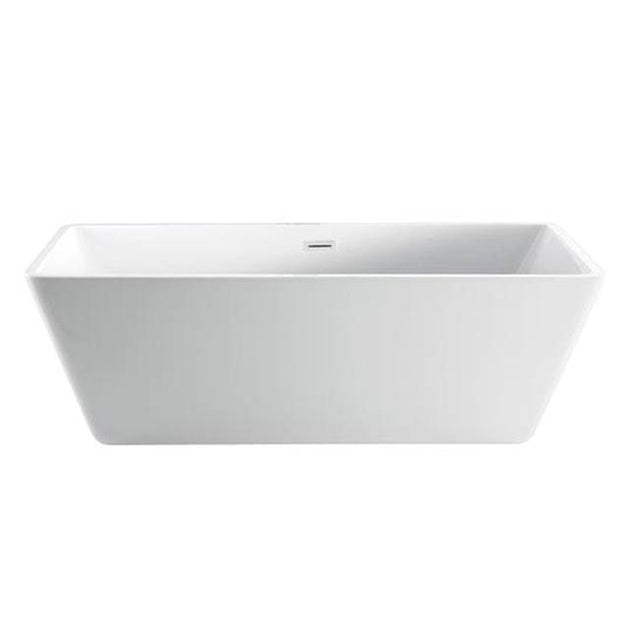 Barclay - Siren 64'' AC Rect Tub With Internal OF Drain WH, White - White