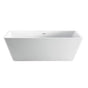 Barclay - Siren 64'' AC Rect Tub With Internal OF Drain WH, White - White