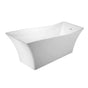 Barclay - Melanie Acrylic Slipper Tub WH 68'', w/Internal Drain Pipe, WT - White