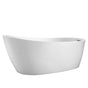 Barclay - Lorenzo 60'' Acrylic Slipper,  With internal drain-OF,BN - Brushed Nickel