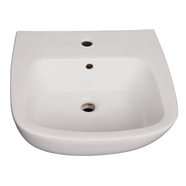 Barclay - Elena 500 Ped Lav Basin 8'' Widespread, White - White