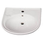 Barclay - Elena 600 Ped Lav Basin 8'' Widespread, White - White