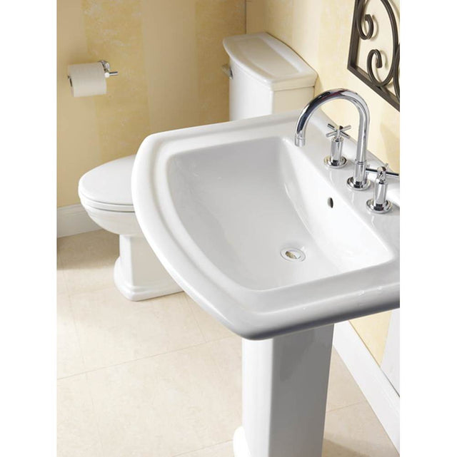 Barclay - Anabel 630 Ped Lav Column Only White - White
