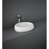 Barclay - Cloud 22-7/8'' Vessel with Waste Cover in Matt White - Matte White