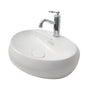 Barclay - Cloud 25-5/8'' Wall Hung Basin, 1-Hole,W/Waste Cover,Matt WH - Matte White