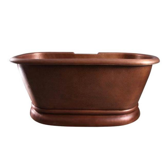 Barclay - Reedley Copper Dbl Roll w/base 60'', No Holes, Hamm Antique - Antique Copper