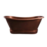 Barclay - Carwyn Copper Dbl Slipper,72'' No Holes, Smooth Antique Copp - Smooth Antique Copper