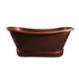 Barclay - Carwyn Copper Dbl Slipper,72'' No Holes, Smooth Antique Copp - Smooth Antique Copper