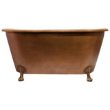 Barclay - Panya 68'' Roll Top Copper Tub, ClawFoot PB,Antique Copper - Antique Copper