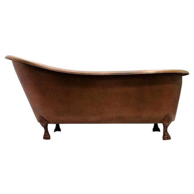 Barclay - Gitali 68'' Slipper Copper Tub, ClawFoot, Antique Copper - Antique Copper