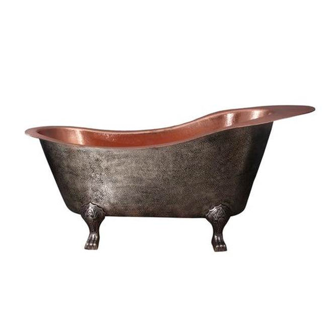 Barclay - Naples73'' Slipper Copper,Feet Bright Int,NoHoles,Right OF,AC - Antique Copper