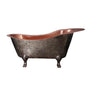 Barclay - Naples73'' Slipper Copper,Feet Bright Int,NoHoles,Right OF,AC - Antique Copper