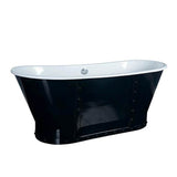 Barclay - Fernando 67''CI Bateau w/Mat B Metal Skirt,No Holes,WH Inter - White