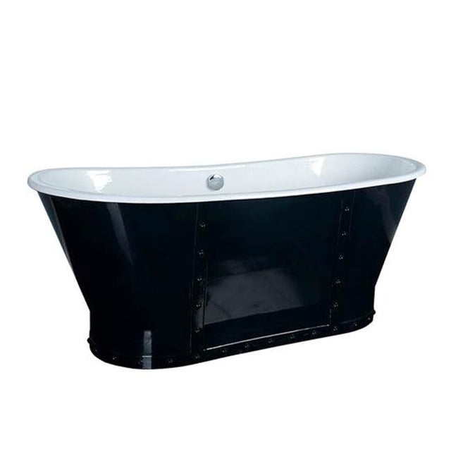 Barclay - Fernando 67''CI Bateau w/Mat B Metal Skirt,No Holes,WH Inter - White
