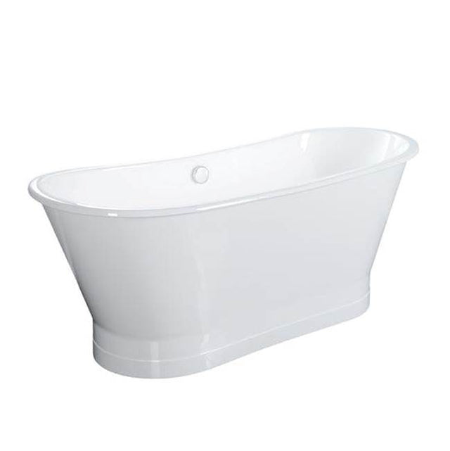 Barclay - Wakely Cast Iron Tub w/ Base, WH, 68'', No Holes - White