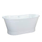 Barclay - Wakely Cast Iron Tub w/Base 32'' Wide, w/o Holes,OF,WH - White