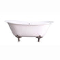 Barclay - Maxmillian 67'' with Continuous Roll,OF,WH, Leaf Feet WH - White