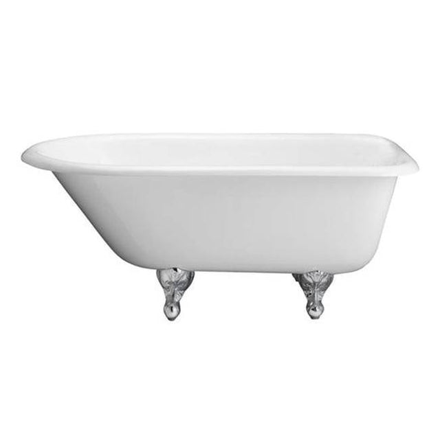 Barclay - Abbey Cast Iron Roll Top WH, 48'', 3-3/8'' Holes, PN Feet - Polished Nickel
