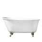 Barclay - Gareth Cast Iron Slipper, 53'' WH, No Holes, WH Feet - Satin Nickel