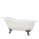 Barclay - Giselle Cast Iron Slipper, 57'' WH, No Holes, ORB Imp Feet - Oil Rubbed Bronze