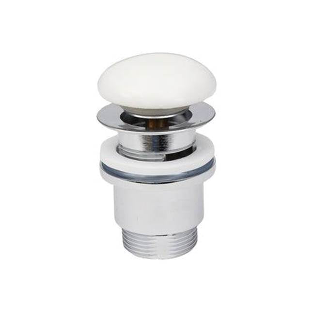 Barclay - Pop up ceramic drain, Matte White - Matte White