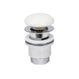 Barclay - Pop up ceramic drain, Matte White - Matte White