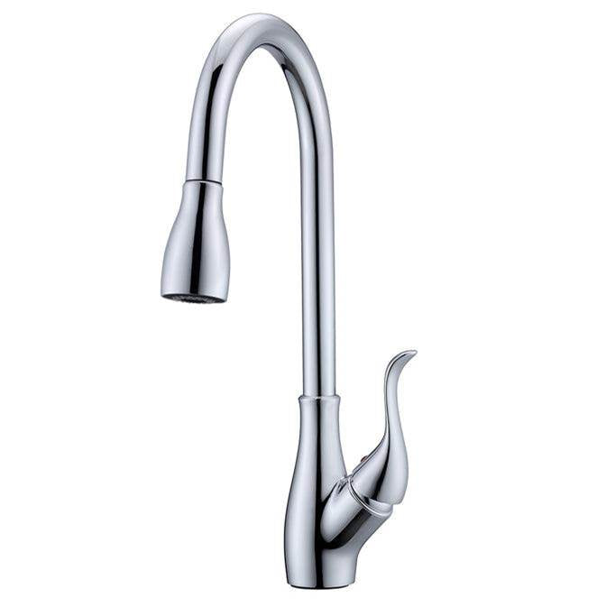 Barclay - Casoria Pull-down Kitchen Faucet w/Hose,Polished Chrome - Polished Chrome