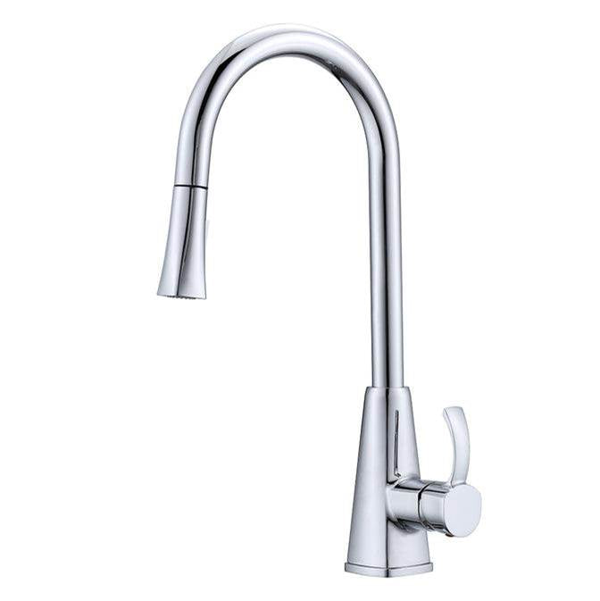 Barclay - Christabel Pull-down Kitchen Faucet w/Hose,Polished Chrome - Polished Chrome