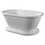 Barclay - Winston 70'' BARstone Freestandin Tub w/Integrated base,Gloss WH - Glossy White