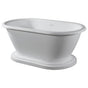 Barclay - Winston 70'' BARstone Freestandin Tub w/Integrated base,Gloss WH - Glossy White