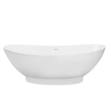 Barclay - Julianna BARstone Double Slipper 71'' White Gloss, No Holes - White Gloss