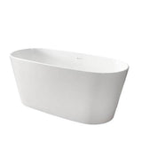 Barclay - Paden BARstone, 62'' Freestanding Tub , White Glossy - White Gloss