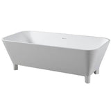 Barclay - Scofield 67'' BARstone Freestanding Tub, White Gloss - White Gloss