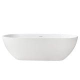 Barclay - Nyoko  68'' BARstone Freestanding Tub, White Gloss - White Gloss