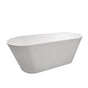 Barclay - Nishi 68'' BARstone Freestanding Tub, White Gloss, No Holes - White Gloss