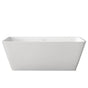 Barclay - Romo 59'' BARstone Rectangular Tub White Gloss, No Holes - White Gloss