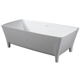 Barclay - Timon  67'' BARstone Freestanding Tub, White Gloss - Glossy White