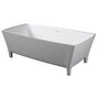Barclay - Timon  67'' BARstone Freestanding Tub, White Gloss - Glossy White