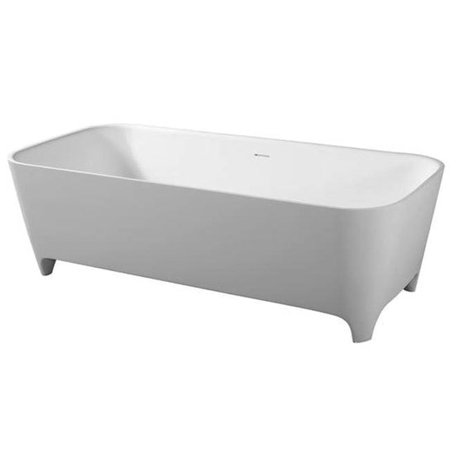 Barclay - Tristan 71'' BARstone Freestanding Tub, White Gloss - Glossy White