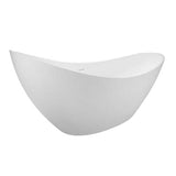Barclay - Britta BARstone Slipper Tub No Holes,Slot Overflow,WH-Glos - White Gloss