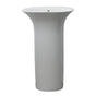 Barclay - Sensation 21-5/8'' Ped Lav, No Hole,Fireclay,W/Waste Cover,WH - White