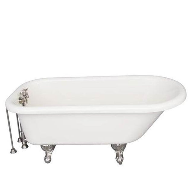 Barclay - Tub Kit 60'' AC Roll Top, Tub Filler, Supplies, Drain-BrNkl - Brushed Nickel