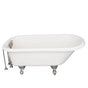 Barclay - Tub Kit 60'' AC Roll Top, Tub Filler, Supplies, Drain-BrNkl - Brushed Nickel