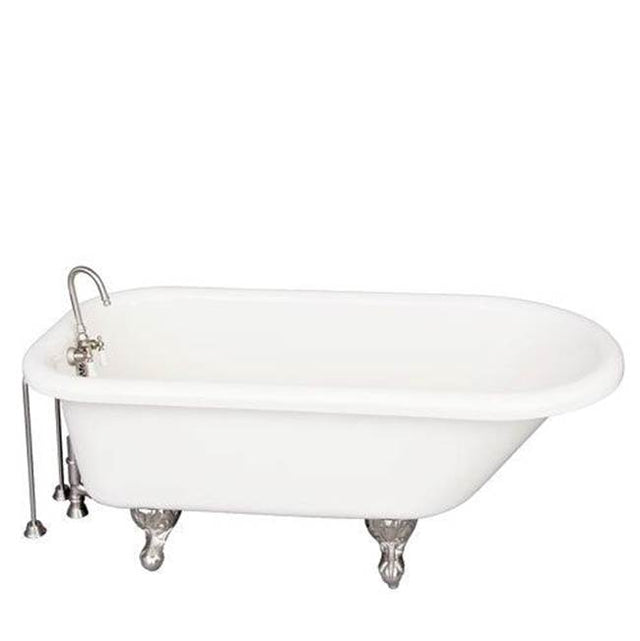Barclay - Tub Kit 60'' AC Roll Top, Tub Filler, Supplies, Drain-BrNkl - Brushed Nickel