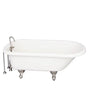Barclay - Tub Kit 60'' AC Roll Top, Tub Filler, Supplies, Drain-BrNkl - Brushed Nickel